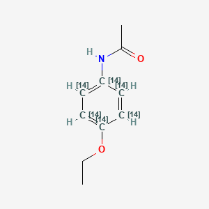 molecular formula C10H13NO2 B566578 Phenacetin-ring-UL-14C CAS No. 105931-34-8