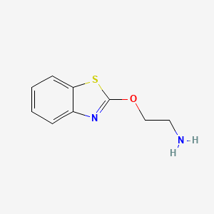 molecular formula C9H10N2OS B566579 Aminoathoxybenzthiazol CAS No. 102196-56-5