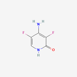 molecular formula C5H4F2N2O B566596 4-Amino-3,5-difluoropyridin-2-ol CAS No. 105252-96-8