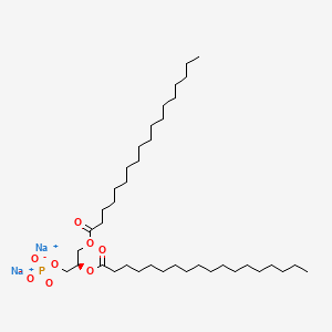 molecular formula C39H75Na2O8P B566601 1,2-Distearoyl-sn-glycero-3-phosphatidic acid disodium salt CAS No. 105405-51-4