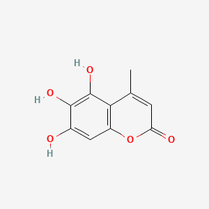molecular formula C10H8O5 B566609 5,6,7-Trihydroxy-4-methyl-2H-chromen-2-one CAS No. 102539-84-4