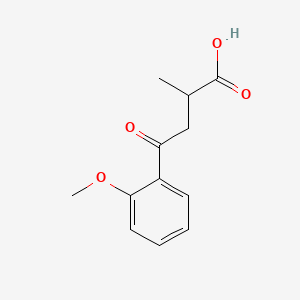 molecular formula C12H14O4 B566610 4-(2-Methoxyphenyl)-2-methyl-4-oxobutanoic acid CAS No. 105254-01-1