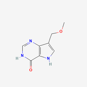 molecular formula C8H9N3O2 B566619 7-(Methoxymethyl)-1H-pyrrolo[3,2-d]pyrimidin-4(5H)-one CAS No. 104303-74-4