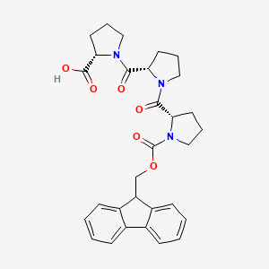 molecular formula C30H33N3O6 B566628 Fmoc-Pro-Pro-Pro-OH CAS No. 134303-96-1