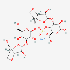 molecular formula C24H37NaO22S B566631 Neocarratetraose 41-sulfate sodium salt CAS No. 108321-78-4