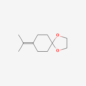 molecular formula C11H18O2 B566636 8-(Propan-2-ylidene)-1,4-dioxaspiro[4.5]decane CAS No. 19620-35-0