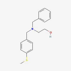 molecular formula C17H21NOS B5666372 2-[benzyl-[(4-methylsulfanylphenyl)methyl]amino]ethanol 
