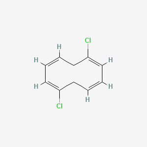 molecular formula C10H10Cl2 B566648 (1E,3Z,6E,8Z)-1,6-Dichloro-1,3,6,8-cyclodecatetrene CAS No. 19946-70-4