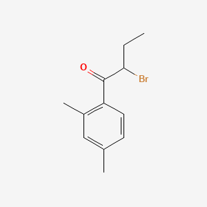 molecular formula C12H15BrO B566649 2-Bromo-1-(2,4-dimethylphenyl)butan-1-one CAS No. 100387-96-0