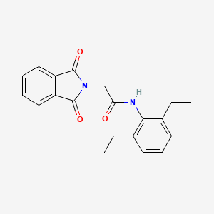 molecular formula C20H20N2O3 B5666496 N-(2,6-DIETHYLPHENYL)-2-(1,3-DIOXO-2,3-DIHYDRO-1H-ISOINDOL-2-YL)ACETAMIDE 