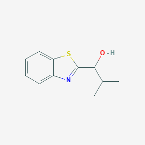molecular formula C11H13NOS B056665 2-Benzothiazolemethanol,alpha-(1-methylethyl)-(9CI) CAS No. 120821-91-2