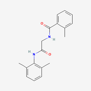 molecular formula C18H20N2O2 B5666524 N-[2-(2,6-dimethylanilino)-2-oxoethyl]-2-methylbenzamide 