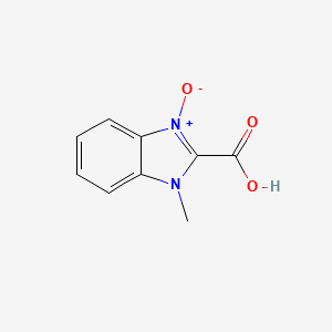 molecular formula C9H8N2O3 B566656 1-Methyl-2-benzimidazolecarboxylic acid 3-oxide CAS No. 19809-35-9