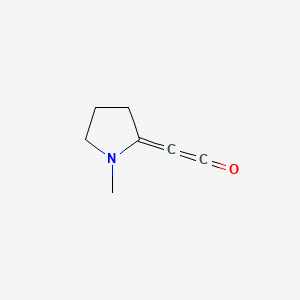 molecular formula C7H9NO B566665 (1-Methylpyrrolidine-2-ylidene)ketene CAS No. 104165-17-5