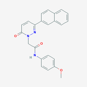 molecular formula C23H19N3O3 B5666721 N-(4-methoxyphenyl)-2-(3-(naphthalen-2-yl)-6-oxopyridazin-1(6H)-yl)acetamide 