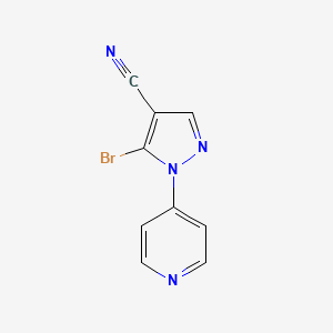 5-Bromo-1-(pyridin-4-YL)-1H-pyrazole-4-carbonitrile
