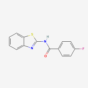 molecular formula C14H9FN2OS B5666789 N-(1,3-benzothiazol-2-yl)-4-fluorobenzamide CAS No. 121189-71-7