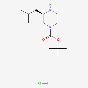 (R)-tert-Butyl 3-isobutylpiperazine-1-carboxylate hydrochloride