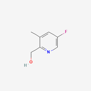 molecular formula C7H8FNO B566682 (5-Fluoro-3-methylpyridin-2-yl)methanol CAS No. 1360953-18-9