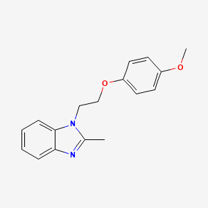 molecular formula C17H18N2O2 B5666826 1-[2-(4-Methoxy-phenoxy)-ethyl]-2-methyl-1H-benzoimidazole 