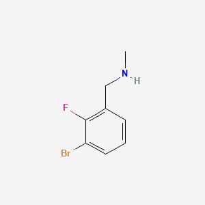 molecular formula C8H9BrFN B566686 N-(3-Bromo-2-fluorobenzyl)-N-methylamine CAS No. 1287218-19-2