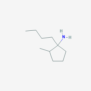 molecular formula C10H21N B056669 1-Butyl-2-methylcyclopentan-1-amine CAS No. 114635-63-1