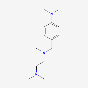 molecular formula C14H25N3 B5666941 N'-[[4-(dimethylamino)phenyl]methyl]-N,N,N'-trimethylethane-1,2-diamine 