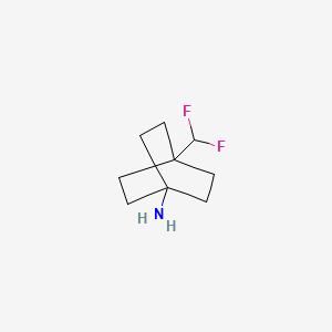 B566695 4-(Difluoromethyl)bicyclo[2.2.2]octan-1-amine CAS No. 1245643-16-6