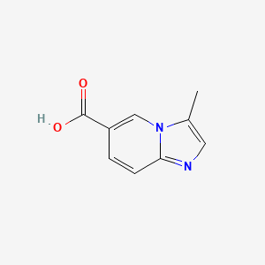 molecular formula C9H8N2O2 B566698 3-甲基咪唑并[1,2-A]吡啶-6-羧酸 CAS No. 1248692-31-0