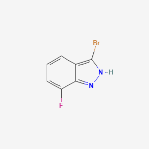 molecular formula C7H4BrFN2 B566702 3-Bromo-7-fluoro-1H-indazole CAS No. 1257853-72-7