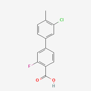 4-(3-Chloro-4-methylphenyl)-2-fluorobenzoic acid