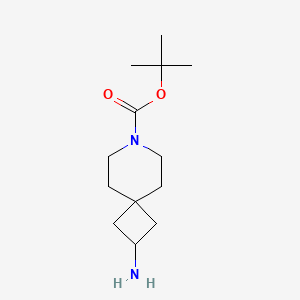molecular formula C13H24N2O2 B566719 tert-Butyl 2-amino-7-azaspiro[3.5]nonane-7-carboxylate CAS No. 1239319-82-4