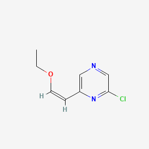 molecular formula C8H9ClN2O B566720 2-Chloro-6-[(1Z)-2-ethoxyethenyl]pyrazine CAS No. 1207852-61-6