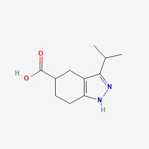 3-Isopropyl-4,5,6,7-tetrahydro-1H-indazole-5-carboxylic acid