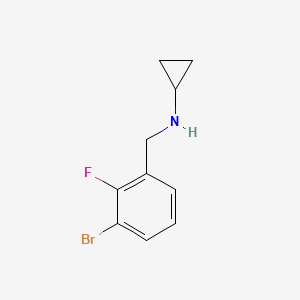 1-Bromo-2-fluoro-3-(cyclopropylaminomethyl)benzene