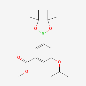 Methyl 3-isopropoxy-5-(4,4,5,5-tetramethyl-1,3,2-dioxaborolan-2-yl)benzoate
