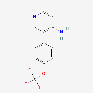 B566730 3-(4-(Trifluoromethoxy)phenyl)pyridin-4-amine CAS No. 1261840-25-8