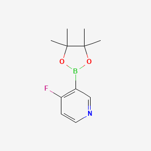 molecular formula C11H15BFNO2 B566731 4-Fluoro-3-(4,4,5,5-tetramethyl-1,3,2-dioxaborolan-2-yl)pyridine CAS No. 1220219-91-9