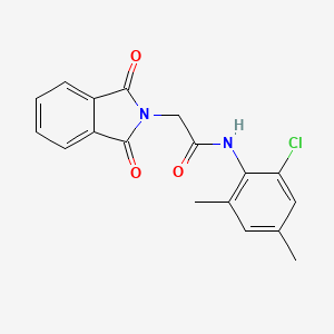 molecular formula C18H15ClN2O3 B5667319 N-(2-chloro-4,6-dimethylphenyl)-2-(1,3-dioxoisoindol-2-yl)acetamide 