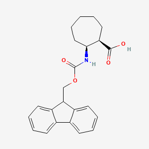 (1R,2S)-2-({[(9H-fluoren-9-yl)methoxy]carbonyl}amino)cycloheptane-1-carboxylic acid