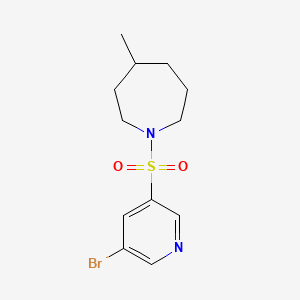 molecular formula C12H17BrN2O2S B566737 1-(5-Bromopyridin-3-ylsulfonyl)-4-methylazepane CAS No. 1275357-18-0