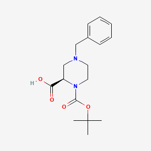 (R)-4-benzyl-1-(tert-butoxycarbonyl)piperazine-2-carboxylic acid