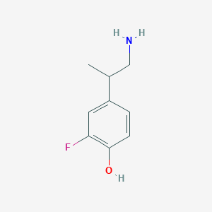 molecular formula C9H12FNO B056675 4-(1-Aminopropan-2-yl)-2-fluorophenol CAS No. 125036-97-7