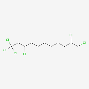molecular formula C11H18Cl6 B566754 1,1,1,3,10,11-Hexachloroundecane CAS No. 601523-28-8