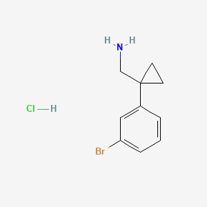 B566755 (1-(3-Bromophenyl)cyclopropyl)methanamine hydrochloride CAS No. 1211373-43-1