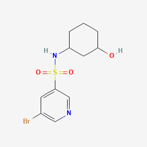 molecular formula C11H15BrN2O3S B566758 5-Bromo-n-(3-hydroxycyclohexyl)pyridine-3-sulfonamide CAS No. 1306271-60-2