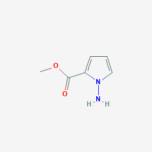molecular formula C6H8N2O2 B056676 methyl 1-amino-1H-pyrrole-2-carboxylate CAS No. 122181-85-5