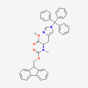 molecular formula C41H35N3O4 B566765 Fmoc-nalpha-methyl-n-im-trityl-l-histidine CAS No. 1217840-61-3