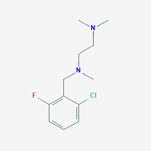 molecular formula C12H18ClFN2 B5667668 N'-[(2-chloro-6-fluorophenyl)methyl]-N,N,N'-trimethylethane-1,2-diamine 