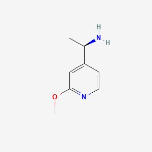 molecular formula C8H12N2O B566767 (R)-1-(2-Methoxypyridin-4-yl)ethanaMine CAS No. 1213559-80-8